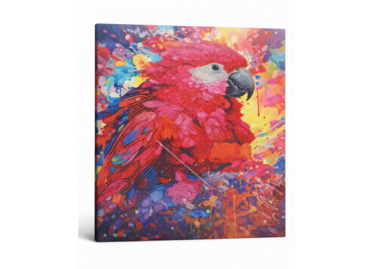 Tablou cu DIAMANTE 27x33 Papagal ML25-5 ASX86258