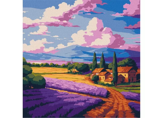 Tablou 40*50/cifre Câmp de lavandă KHO6345