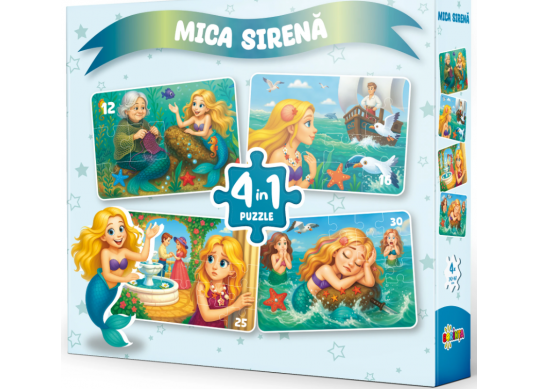 Puzzle 4in1 Mica Sirena PD4307