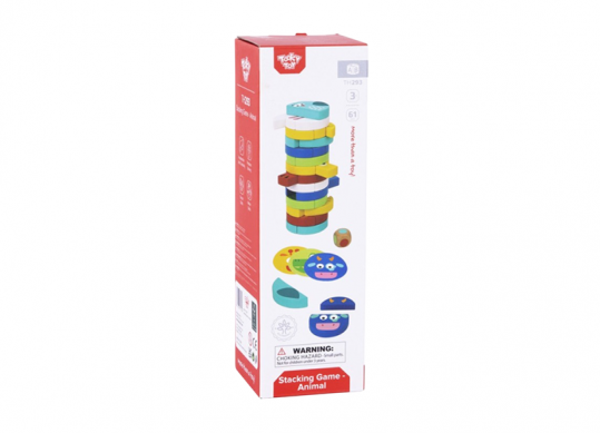 Joc din lemn JENGA cu animale (57217) RT71656
