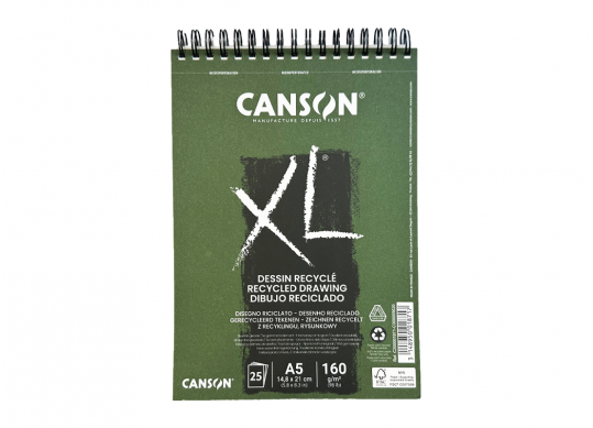 Hirtie bloc cu spira Canson xl 25 foi A5 160 gr C200001871