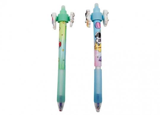 Pix cu radiera Corect gel albastru si figurina ML41-9 MP-3703