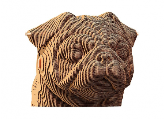 Cartonic 3D Puzzle Pug, 31,5x21,5x6cm 133907