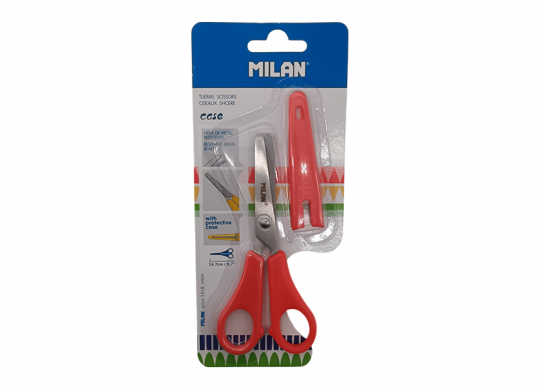 Foarfece copii 14.7cm Milan Cu Teaca vf. rotund (Blister) BWM10255