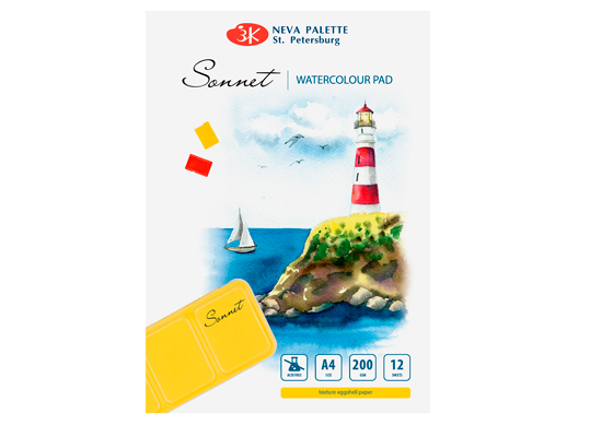 Album pentru acuarela A4 (200gr/12foi) Sonet 50451680