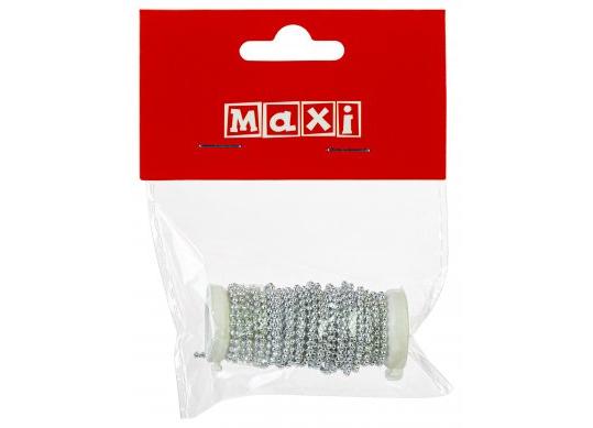 Margele set sirag decorative Maxi 3m argintii BJ21-05048B