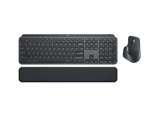 Tastatura si mouse Wireless Logitech MX Keys Combo for Business | Gen 2, Graphite LO 920-010933