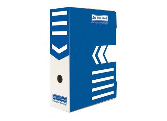 Cutie carton p/u arhivare 100mm Albastru/Kraft 3261-02/34