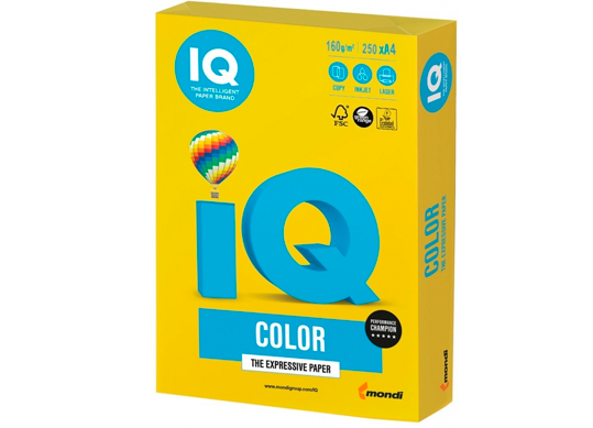 Hirtie color IQ A4 160gr 250foi Int Mustard IG50-160