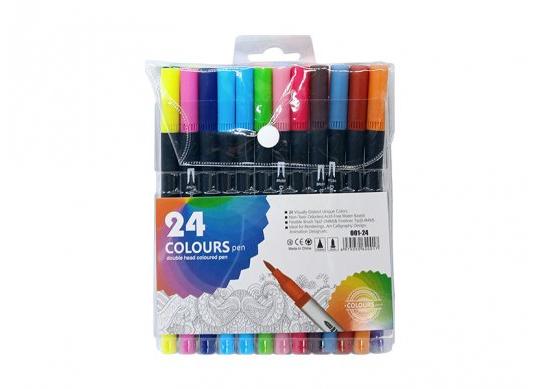 Liner fine+Brush 24 culori ML50-9(0.4mm-1-2mm) 001-24