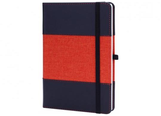 Agenda nedata cu elastic A5 128 foi COMBI-10(cop.tare,piele) linii O20125-10