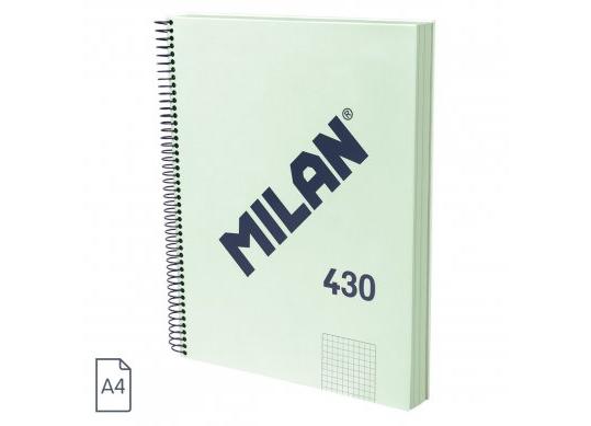 Caiet A4 120foi (mate) Milan spira/verde 57143E120GR