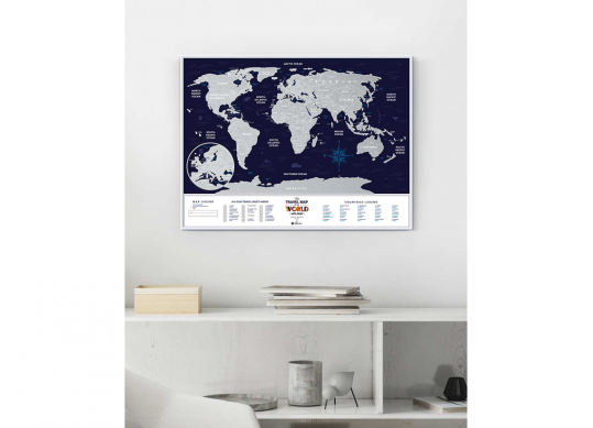 Harta Scratch-World Map Travel Map Holiday 60x80 130227