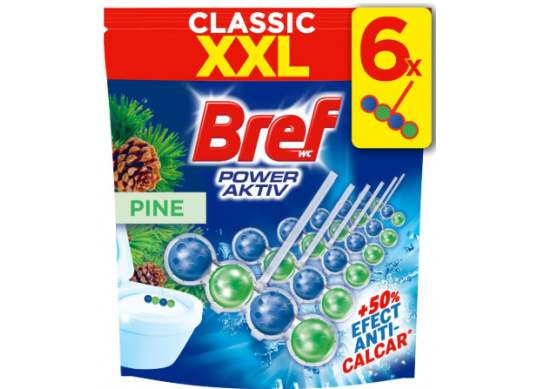 Odorizant p/u WC 6x50gr BREF PINE 592085