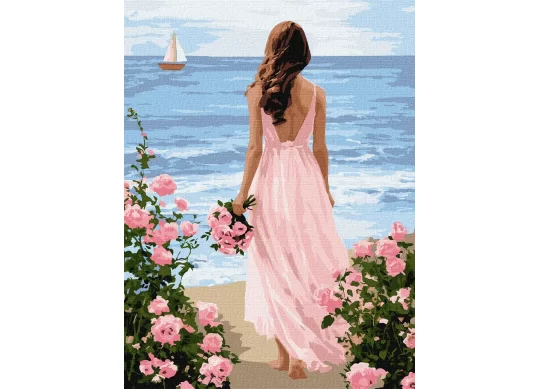 Tablou 30*40/cifre Ocean și accente pastelate KHO8767