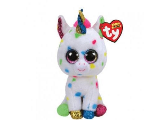 Jucarie de plus Unicorn color Harmonie 15cm (Beanie boos) TY36898