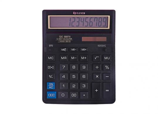 Calculator Eleven 12 digiti negru-auriu SDC888TII
