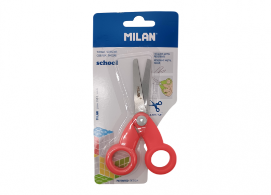 Foarfece copii 12.5cm Milan vf. rotund (blister) BWM10256