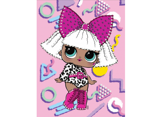 Tablou cu DIAMANTE 15x20cm LOL Surprise!DIVA AML1223