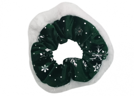 Accesorii AGRAFA-elastic-Craciunita rosu/verde AP002007