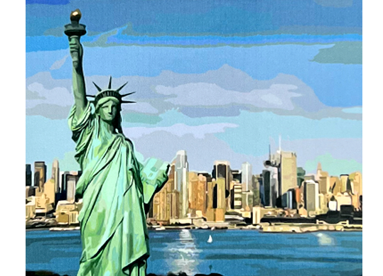 Tablou (30*40/cifre) Statuia Libertatii din New York KTL2336