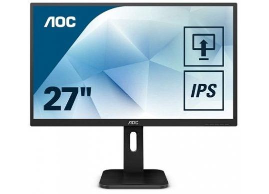 27.0 AOC IPS LED 27P1 Black (5ms, 80M:1, 250cd, 1920x1080, 178°/178°, VGA, DVI, HDMI, Display Port, AOC 27P1