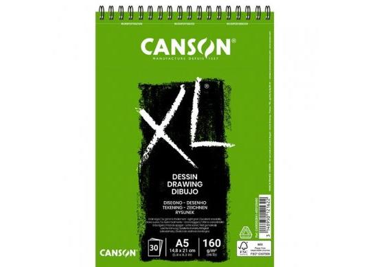 Sketchbook A5 Canson XL Draw 30foi 160gr cu spira C400082841