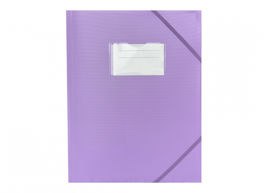 Mapa cu elastic Optima A4 (plastic/violet)buzunar O35699-88