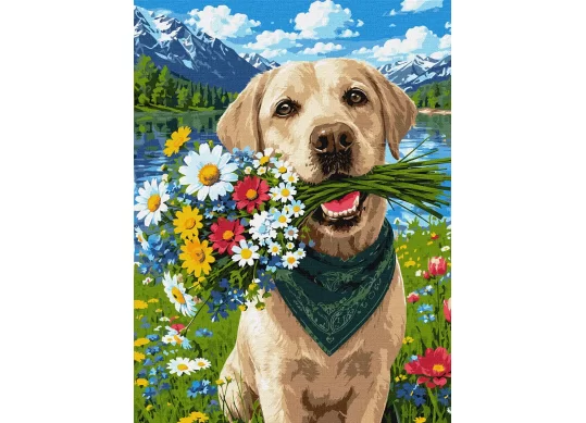 Tablou 30*40/cifre Cetelusul si florile KHO6971