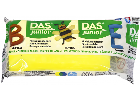 Pasta de modelat Das junior 100g Galben F349301