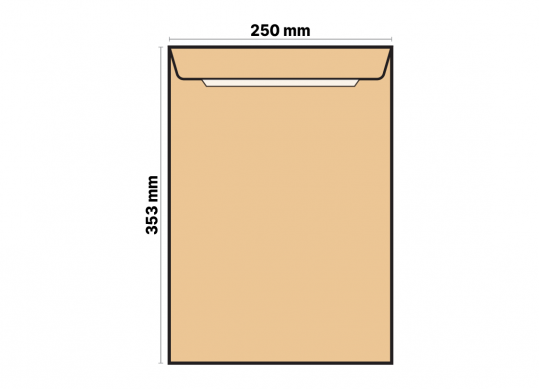 Plic B4 250x353mm (kraft) TB43B05B4 OL5240