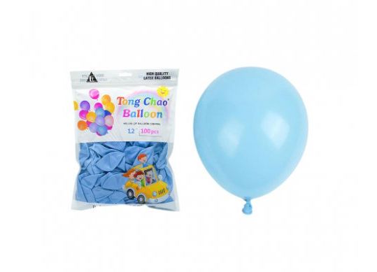 Baloane colorate 100buc albastru pastel BN480/182/300 249373