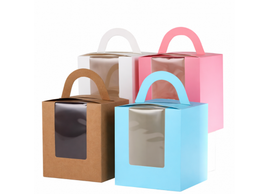 Cutie carton p/u cadou 11*9.2*9.2 (cu fereastra)ML32-40 244385