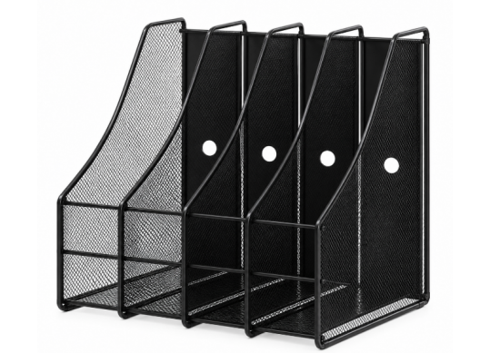 Tavita verticala plasa metalica 4 sectii(negru) ML130-84 H307N