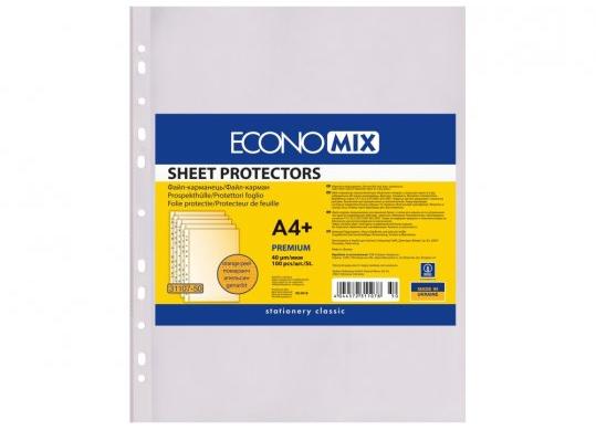 File plastic A4+ Economix 40mk (100buc) matte E31107-50