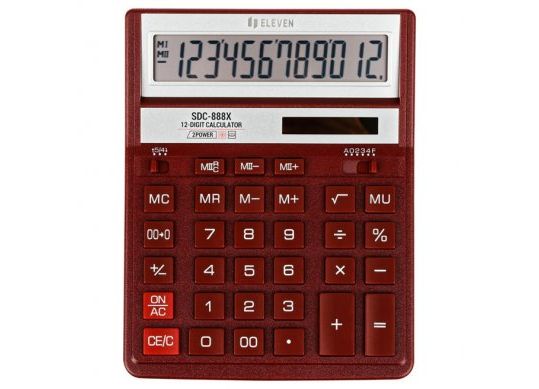 Calculator Eleven 12 digiti Rosu SDC888XRD