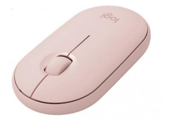 Logitech Wireless Mouse Pebble M350 Rose, Optical Mouse for Notebooks, 1000 dpi, Nano receiver,  Blu LO 910-005717