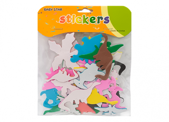 Accesorii Craft hirtie gumate adez. Animale palmieri jungla 219093