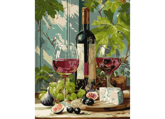 Tablou 40*50/cifre, Compoziție de vin KHO5766