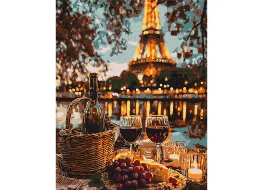 Tablou 40*50/cifre, Picnic la Paris KHO5773