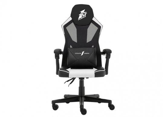 Fotoliu Gaming 1STPLAYER P01/ 120kg/  Moving armrest/ Black/White P01 Black&White