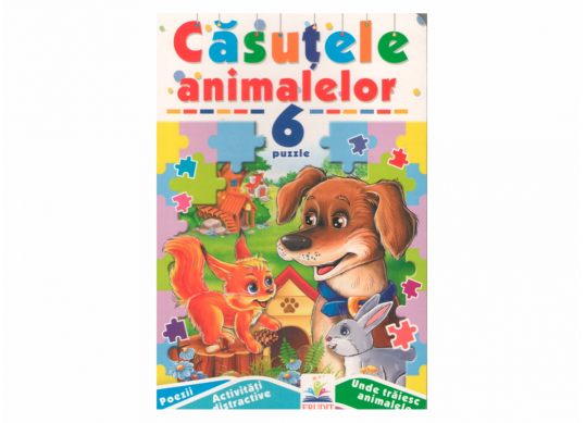 Carte casutele animalelor + 6 puzzle CN669709