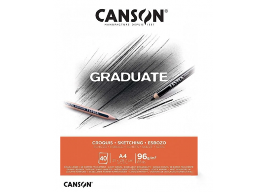 Hirtie bloc Cangrad Sketch 40foi A4 96 gr C400110362