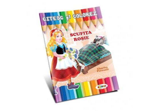 Carte Citesc si colorez Scufita rosie PD0218