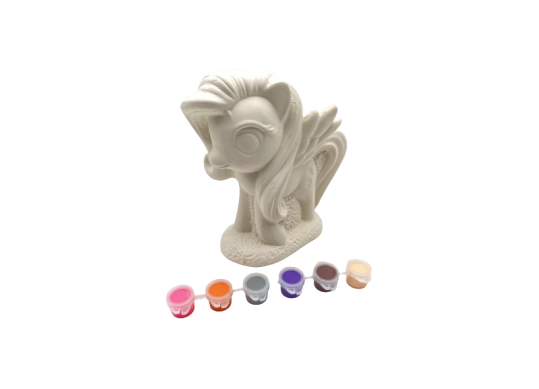 Figurina din ghips+6 culori, Pusculita Unicorn ML46-9