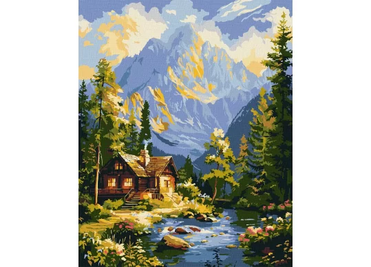 Tablou 40*50/cifre, Confort printre vârfuri KHO6491