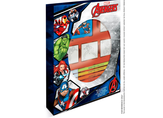 Stampila multiprint set 4 buc -Avengers 27873B