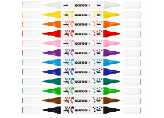 Marker Acrylic 12cul 2 parti Kores K23121