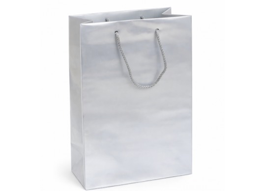 Punga hirtie laminata 12*9*39,Color-Silver SH56047