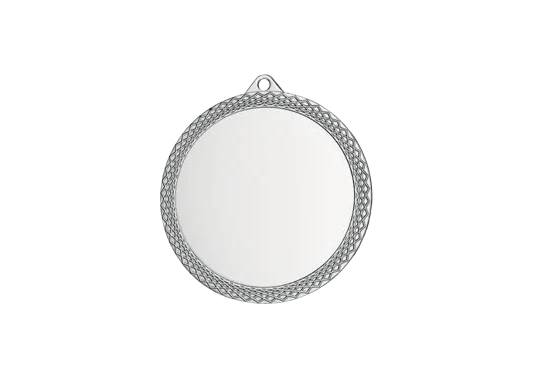 Medalie D60mm, 6062 S (silver)cu panglica MMC6062S